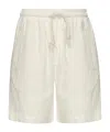 Eleventy Drawstring Casual Shorts In White