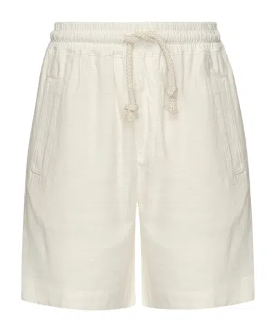 Eleventy Drawstring Casual Shorts In White