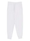 Eleventy Drawstring Cuffed Track Pants In White