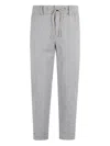 Eleventy Drawstring-cuffed Trousers In Gray