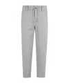 Eleventy Drawstring-cuffed Trousers In Gray