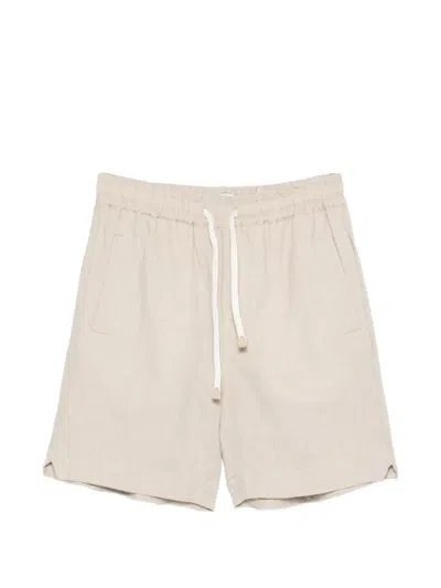 Eleventy Drawstring Deck Shorts In Neutral