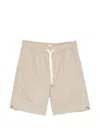 Eleventy Drawstring Deck Shorts In Neutral