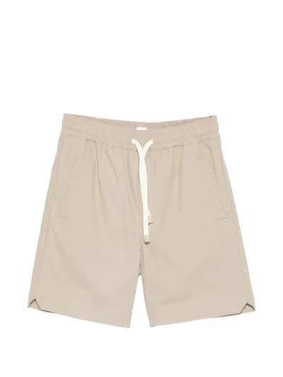 Eleventy Drawstring Deck Shorts In Neutral