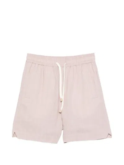 Eleventy Drawstring Deck Shorts In Pink