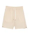 Eleventy Drawstring Deck Shorts In Neutral