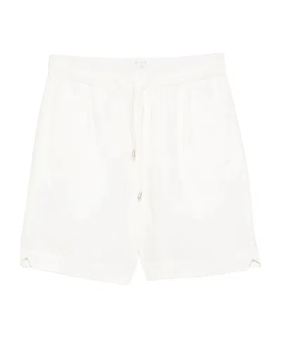Eleventy Drawstring Deck Shorts In White