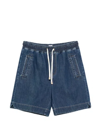 Eleventy Drawstring Denim Shorts In Pattern