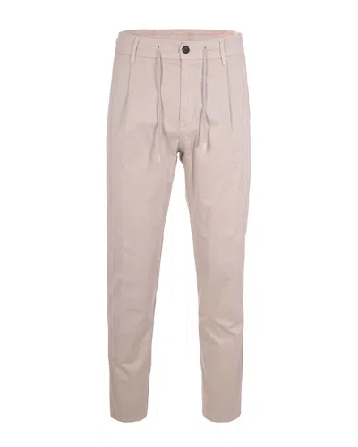 Eleventy Drawstring Elastic Waist Jogger Trousers In Neutral