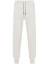 Eleventy Drawstring-fastening Cashmere Track Pants In Neutrals