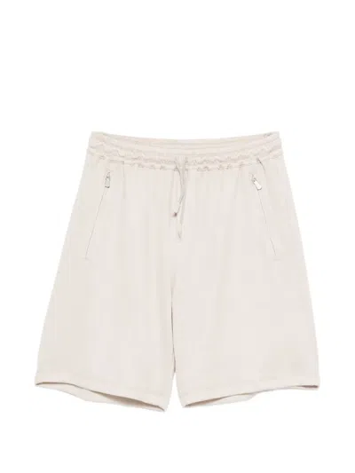 Eleventy Drawstring-fastening Track Shorts In Neutral