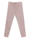 Eleventy Drawstring-fastening Trousers In Purple