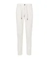 Eleventy Pantalone Jogger Bianco In White