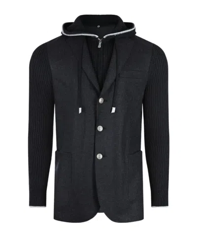 ELEVENTY DRAWSTRING HOODED JACKET