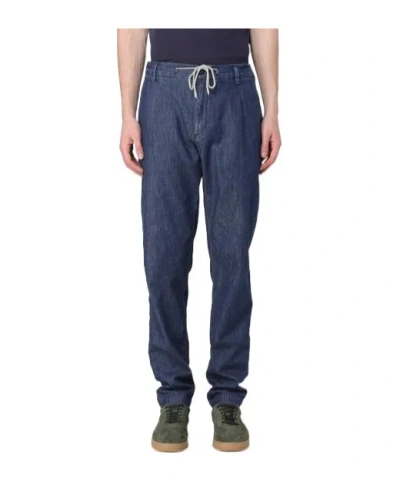 Eleventy Drawstring Jeans In Blue