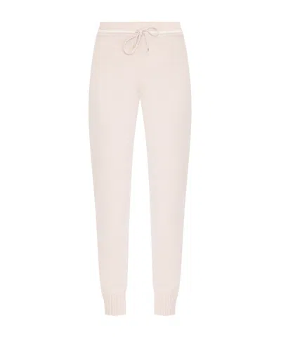 Eleventy Drawstring Knitted Track Pants In Pink
