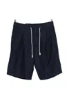 DRAWSTRING PLEATED SHORTS