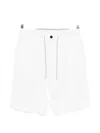 Eleventy Drawstring Pleated Shorts In White