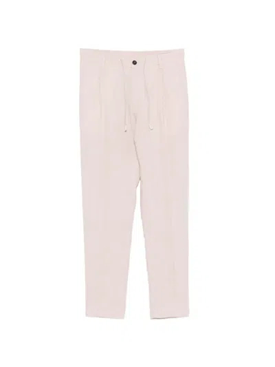 Eleventy Drawstring Pleated Trousers In Neutral