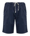 Eleventy Drawstring Pleated-front Shorts In Blue