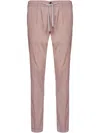 Eleventy Straight Trousers With Drawstring In Pink