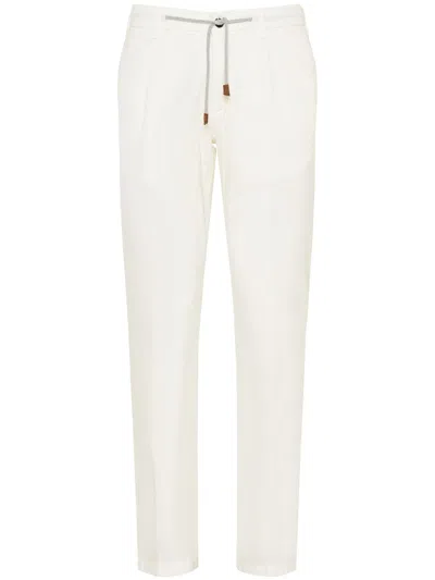ELEVENTY DRAWSTRING STRAIGHT-LEG TROUSERS