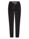 Eleventy Corduroy Drawstring Waist Trousers In Black
