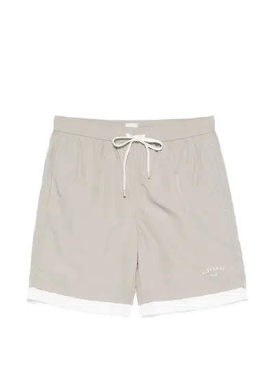 Eleventy Drawstring Swim Shorts In Gray