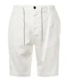 Eleventy Bermuda Drawstring Waist Shorts In Yellow