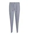Eleventy Tailored Trousers With Drawstring Waist And Tapered Leg In Gray