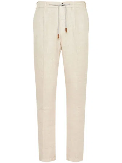 ELEVENTY DRAWSTRING TAPERED TROUSERS