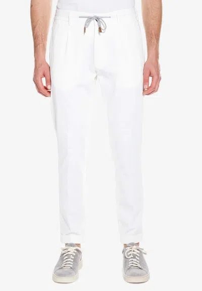 Eleventy Drawstring Track Pants In White