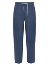 Eleventy Belt Loop Track Pants In Blue