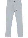 Eleventy Drawstring Trousers In Blue