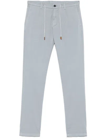 Eleventy Drawstring Trousers In Blue