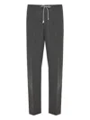Eleventy Drawstring Trousers In Gray