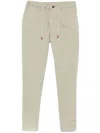 Eleventy Drawstring Trousers In Green