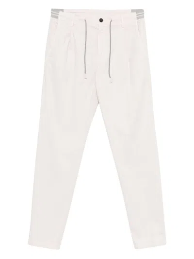 ELEVENTY ELEVENTY DRAWSTRING TROUSERS IN LIGHT BEIGE