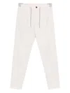 Eleventy Regimental Jogger Trousers Drawstring In Brown