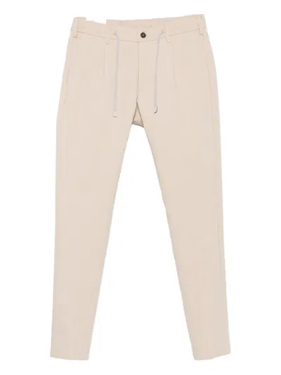 Eleventy Drawstring Trousers In Neutral