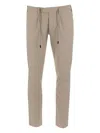 Eleventy Drawstring Trousers In Neutral