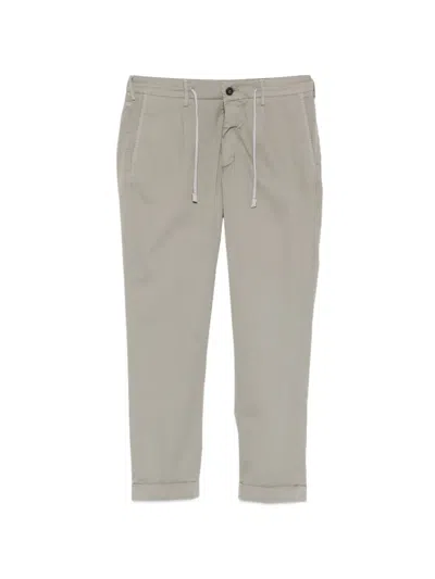 Eleventy Drawstring Trousers In Neutral