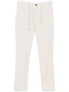 Eleventy Relaxed Fit Trousers Drawstring Waistband In Neutrals