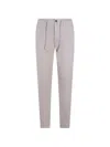 Eleventy Drawstring Trousers In Pink