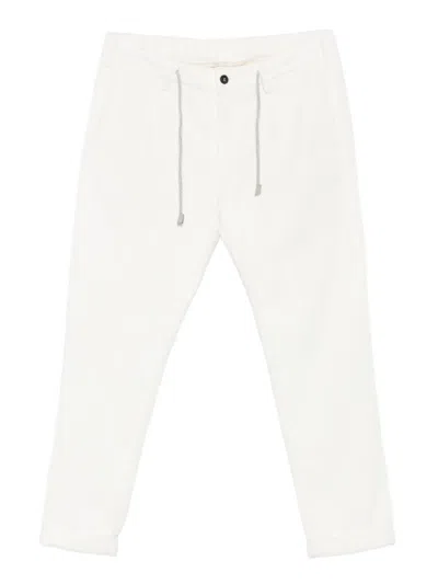 Eleventy Drawstring Trousers In White