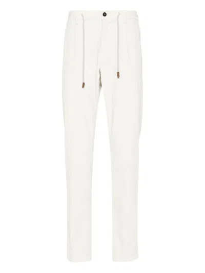 Eleventy Drawstring Trousers In White
