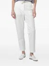 Eleventy Drawstring Trousers In White
