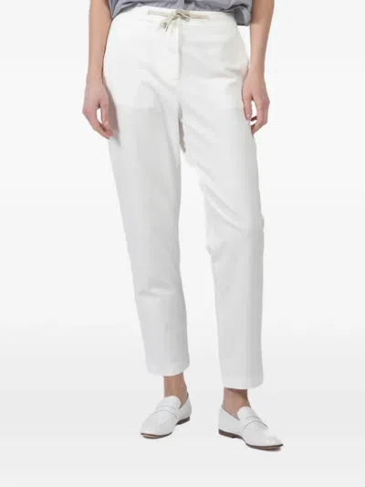 Eleventy Drawstring Trousers In White