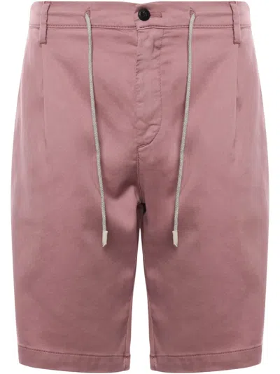Eleventy Drawstring-waist Bermuda Shorts In Purple
