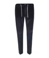 Eleventy Trousers With Drawstring Waist And Belt Loops In Black
